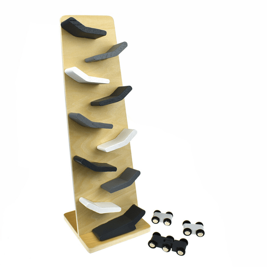 Monochrome Rolling Car Drop