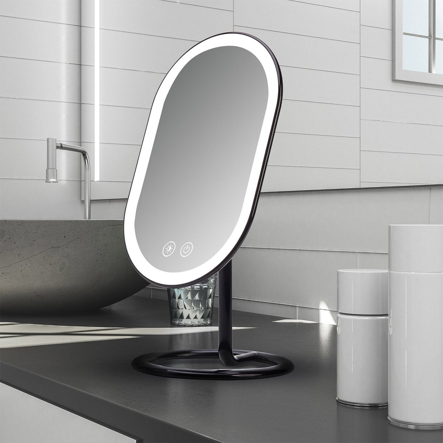 Fancii Vera Rechargeable Vanity Mirror w/ 3 LED Light Settings