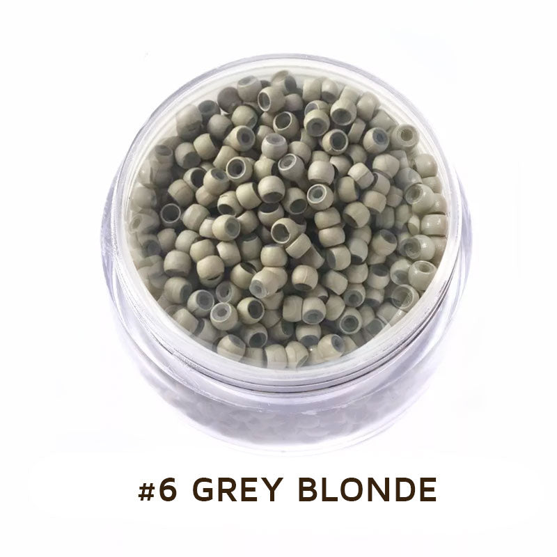 Nano Beads 3mm Silicone Lined for Hair Extensions 200 Pcs