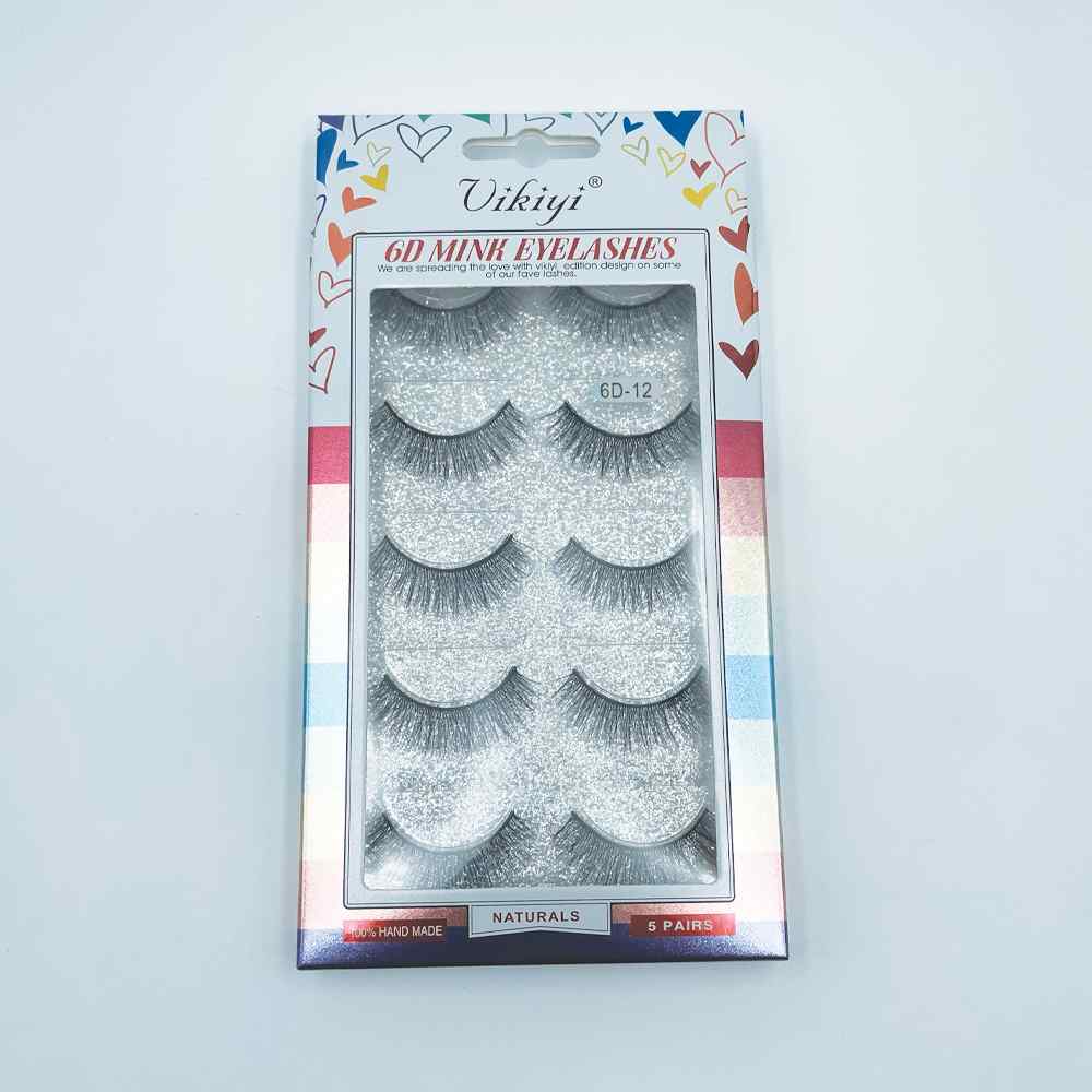 Vikiyi Mink Eyelashes Style M12 5pk