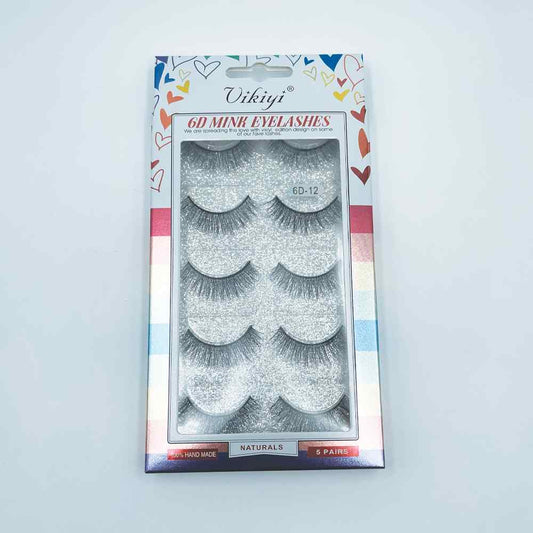Vikiyi Mink Eyelashes Style M12 5pk