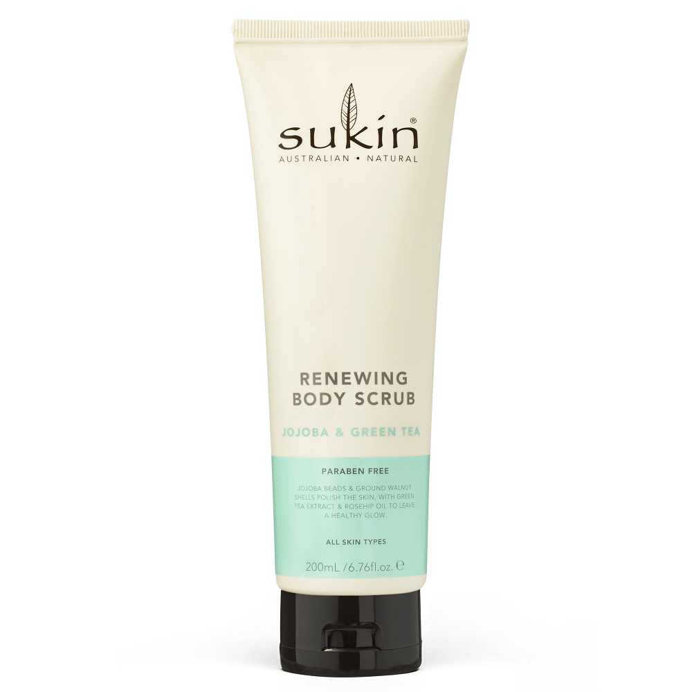 Sukin Natural Renewing Body Scrub Jojoba & Green Tea 200mL