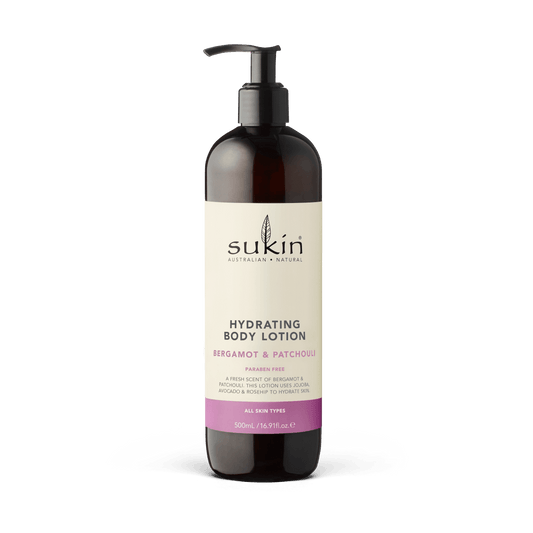 Sukin HYDRATING Body Lotion Bergamot & Patchouli 500mL