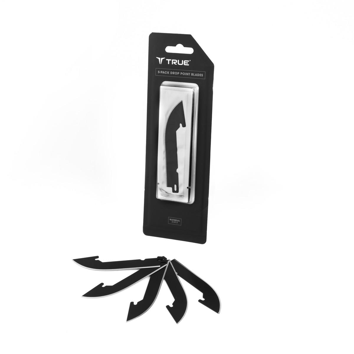 TRUE 5 Pack Drop Point Blades