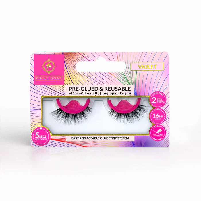 Pinky Goat PreGlued Violet Lash