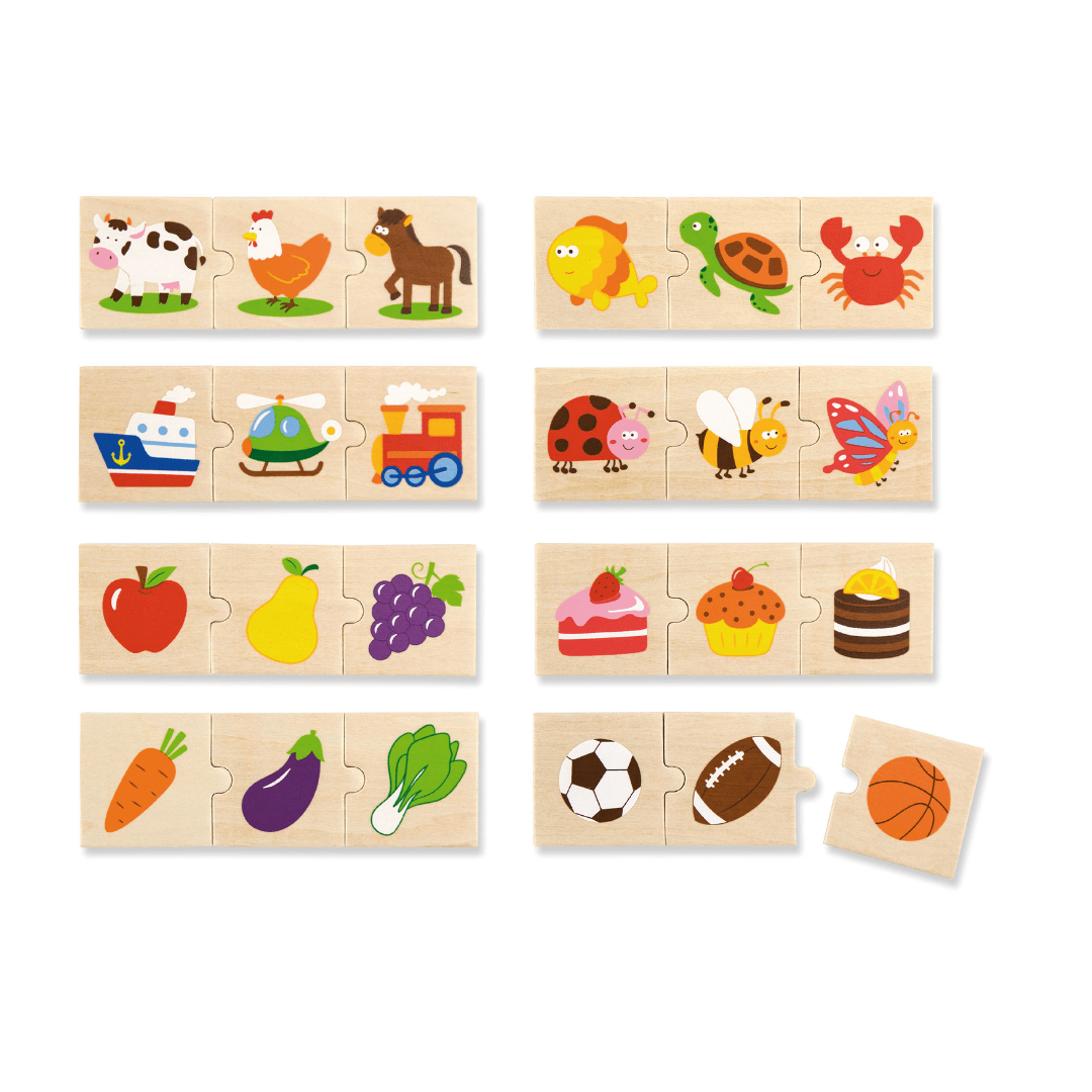 Wooden Groups Puzzle Set