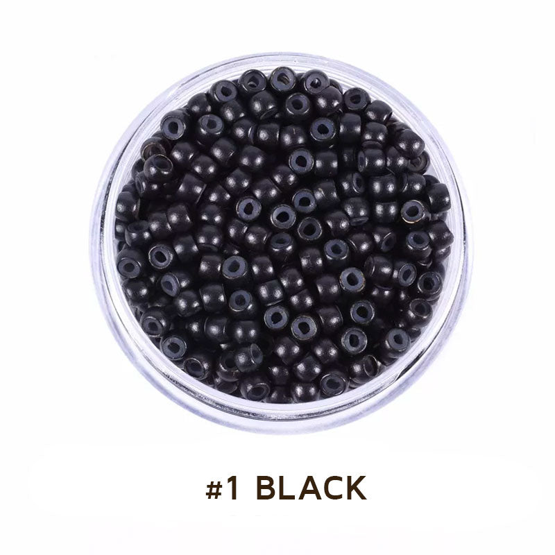 Nano Beads 3mm Silicone Lined for Hair Extensions 200 Pcs