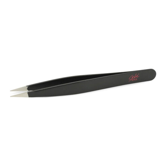 SS-501 Black Stainless Steel Pointed Tweezer