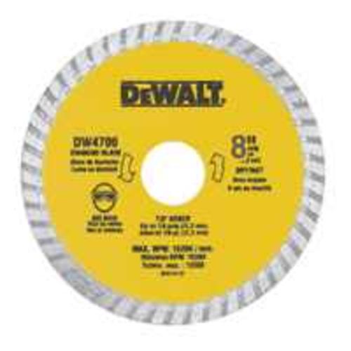 DeWalt DW4703 "Extended Performance" Dry Cut Diamond Saw Blades 8"