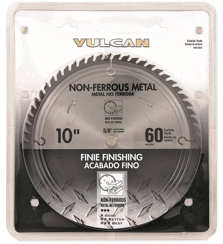 Vulcan 414321OR Circular Saw Blade, 10" Dia, 5/8" Arbor