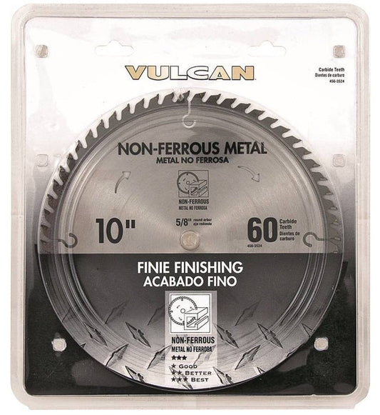 Vulcan 414321OR Circular Saw Blade, 10" Dia, 5/8" Arbor