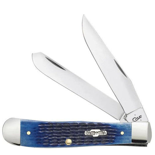 Case 02800 Blue Bone Rogers Corn Cob Jig Trapper Knife