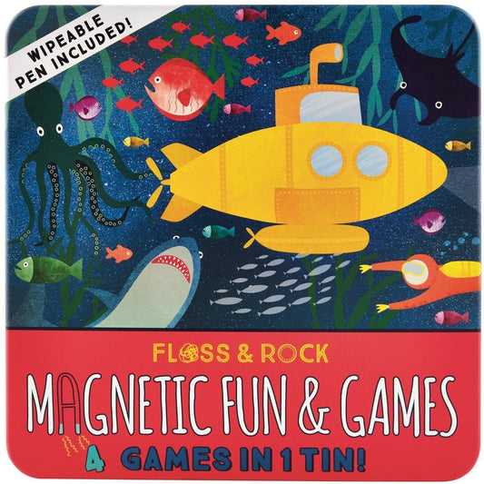 Floss & Rock Magnetic Fun & Games Tin | Deep Sea
