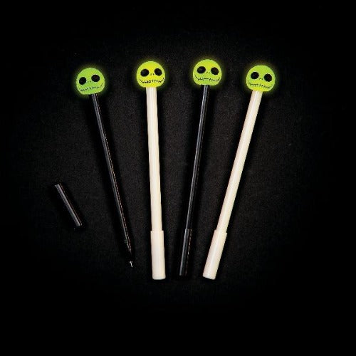 Glow In The Dark Skull Head Skeleton Pens