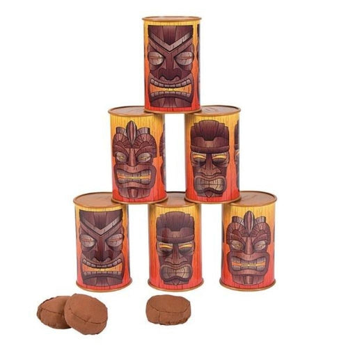 Tiki Can Bean Bag Toss Game Set