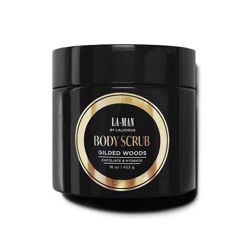 Lalicious LA MAN Gilded Woods Sugar Scrub 16oz