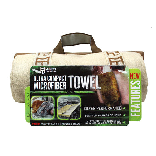 OutGo Microfiber Towel Lg Sand - GhillieSuitShop