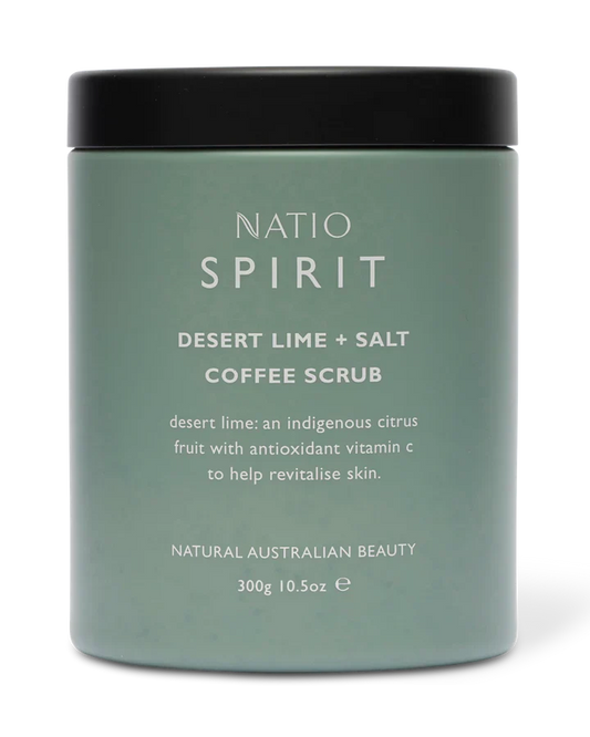 Natio Spirit Desert Lime & Salt Coffee Scrub 300g